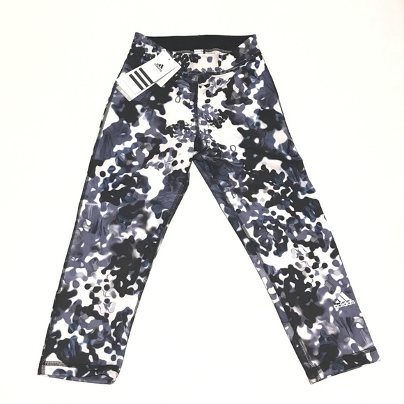 NWT Adidas women's tech fit graphic Capri leggings - Picture 2 of 4